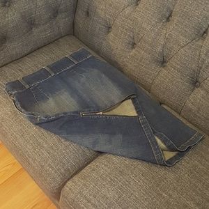 Distressed Denim Skirt (Bundle 3 items for $25)